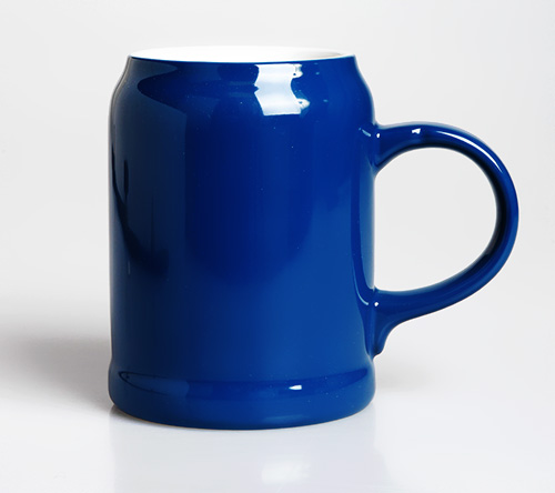 dark blue mug